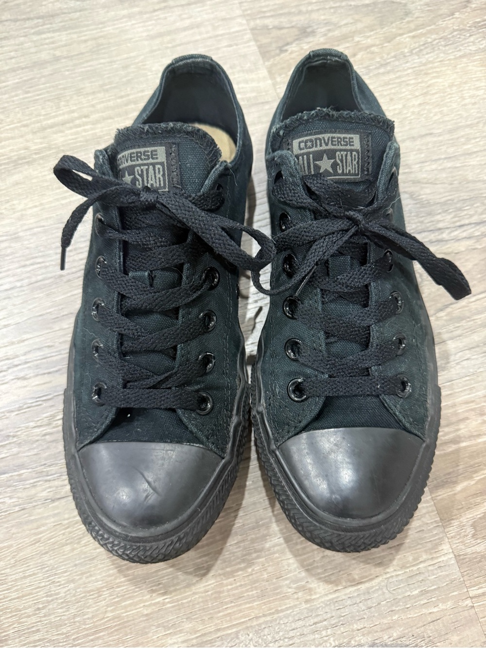 Converse Black Low Top Canvas Sneakers